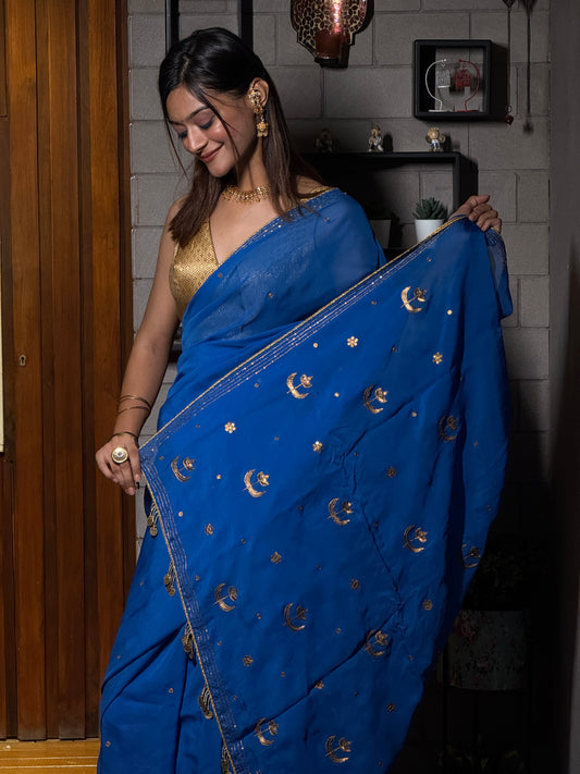 Evening Poise Saree — Modern Drape